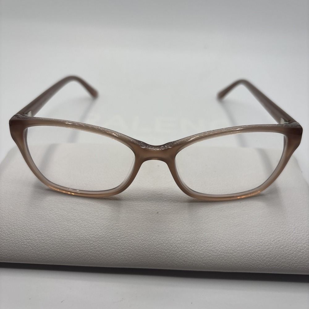 Badgley Mischka Eyeglasses Tashie Sand Plastic Full Square 52-16-135 Frame #C298